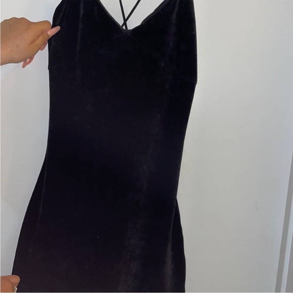 💥💥💥 WOW SALE 💥💥💥 Juicy Couture Black Label Velour Midi Dress - Picture 9 of 16
